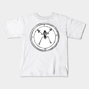 Dark and Gritty Seal of Bael (black on white) Kids T-Shirt